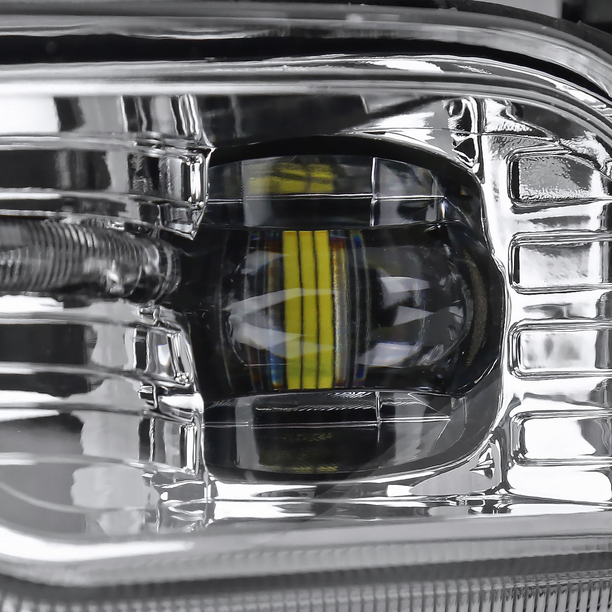 2018-2019 Ford Explorer LED Fog Lights Kit (Chrome Housing/Clear Lens)