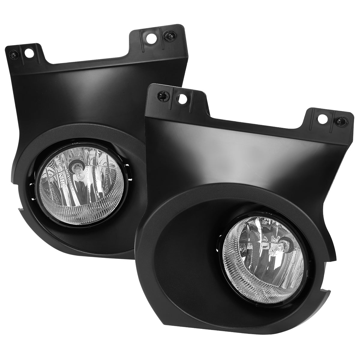 2011-2014 Ford F-150 Fog Light Bezels (Chrome Housing/Clear Lens)