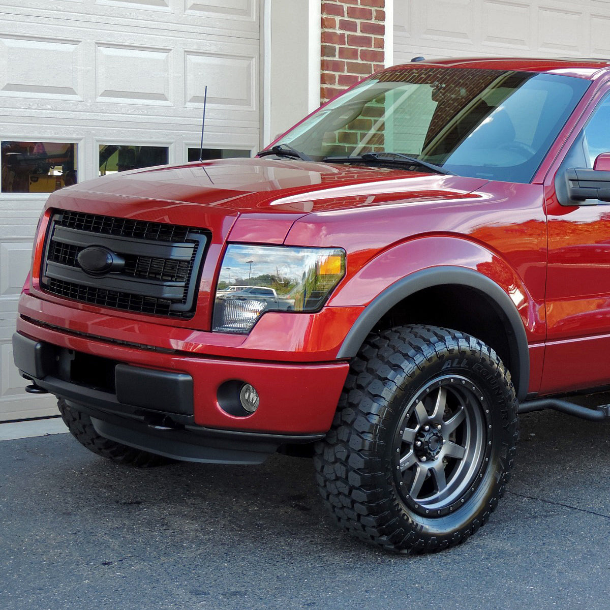 2011-2014 Ford F-150 Fog Light Bezels (Chrome Housing/Smoked Lens)
