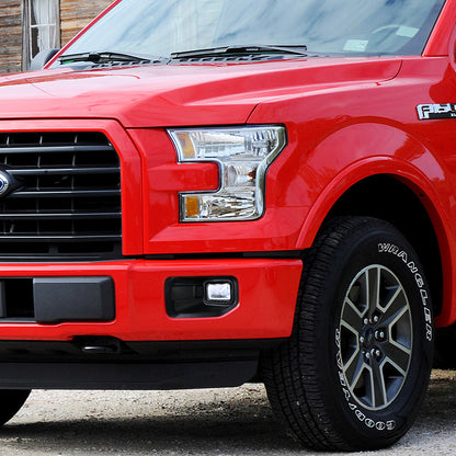 2015-2017 Ford F-150 6500K SMD LED Fog Lights (Chrome Housing/Clear Lens)