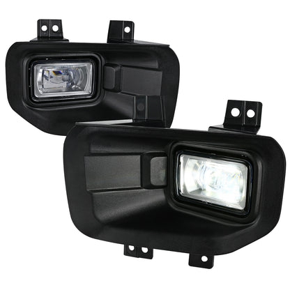 2015-2017 Ford F-150 6500K SMD LED Fog Lights (Chrome Housing/Clear Lens)