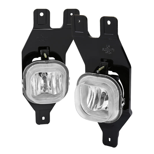 1999-2004 Ford F-250/F-350/Excursion H10 Fog Lights w/ Switch & Wiring Harness (Chrome Housing/Clear Lens)