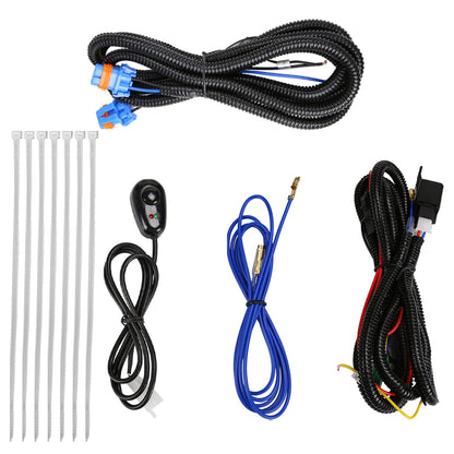 1999-2004 Ford F-250/F-350/Excursion H10 Fog Lights w/ Switch & Wiring Harness (Chrome Housing/Smoked Lens)
