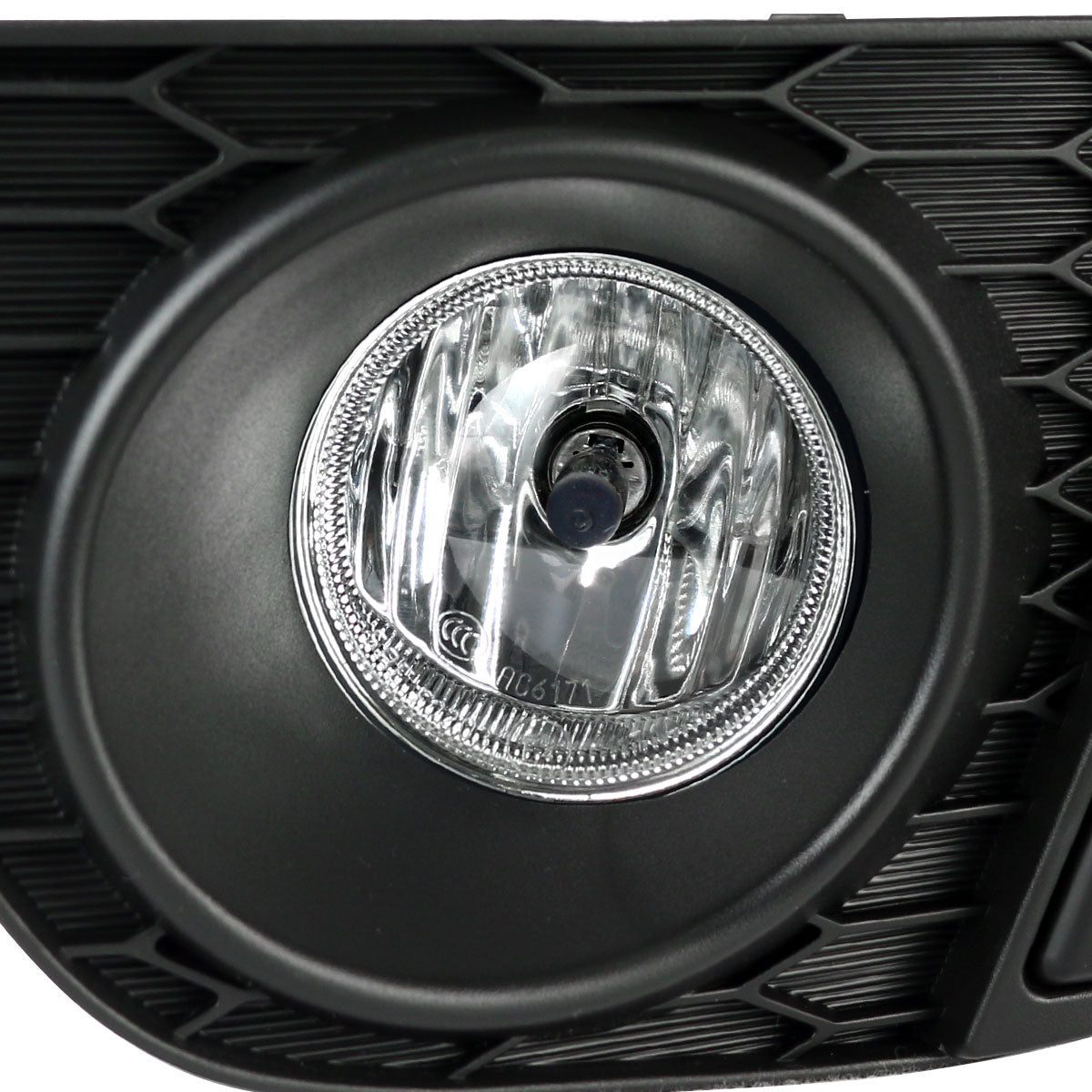 2015-2016 Honda Fit 12V/35W H8 Fog Lights Kit (Chrome Housing/Clear Lens)