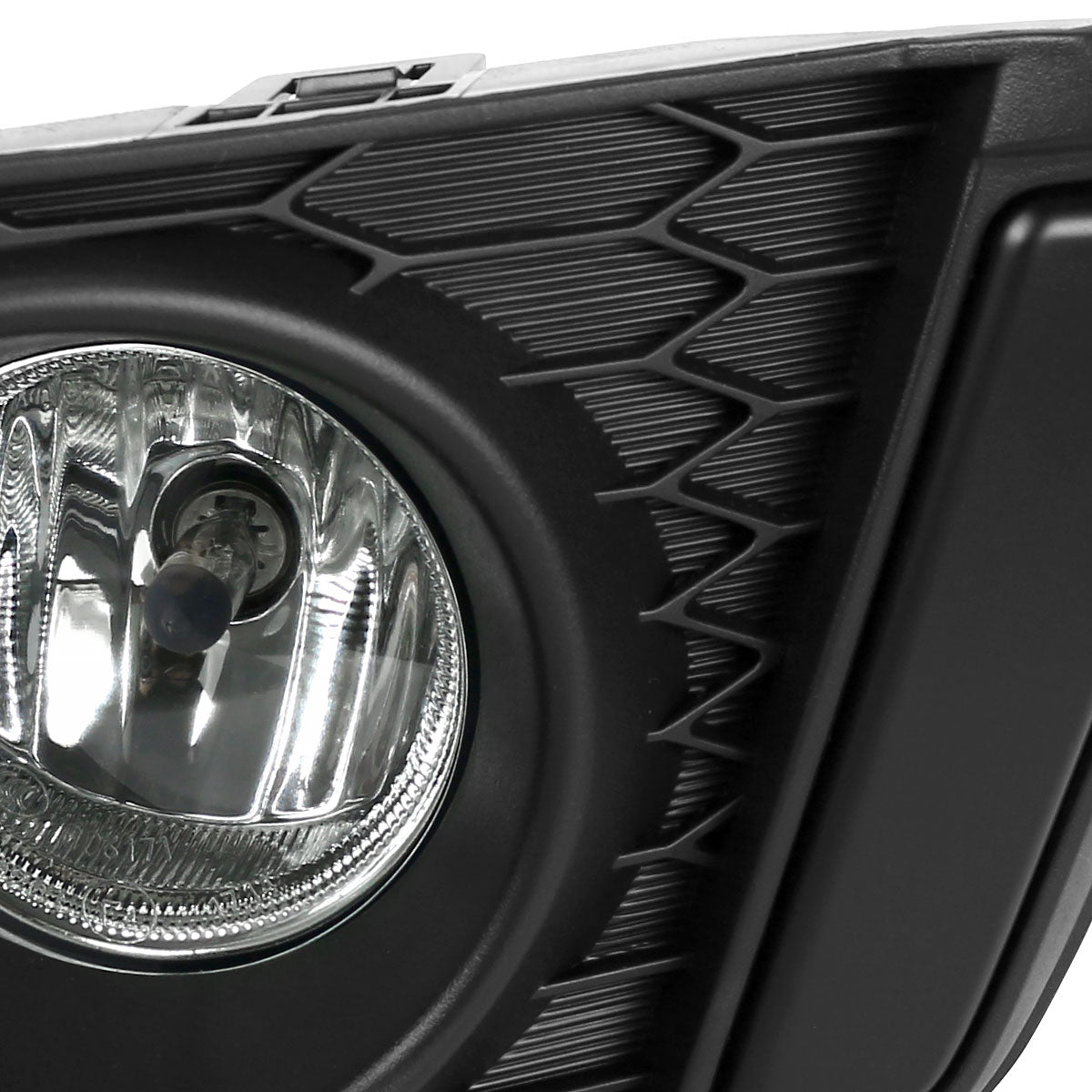 2015-2016 Honda Fit 12V/35W H8 Fog Lights Kit (Chrome Housing/Clear Lens)