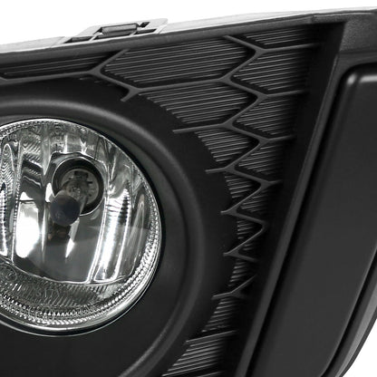 2015-2016 Honda Fit 12V/35W H8 Fog Lights Kit (Chrome Housing/Clear Lens)