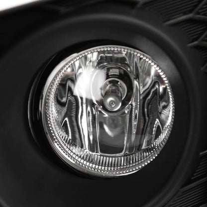 2015-2017 Honda Fit 12V/55W H11 Fog Lights Kit (Chrome Housing/Clear Lens)