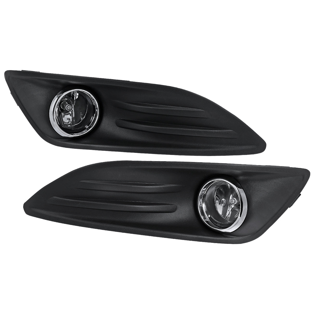 2014-2017 Ford Fiesta H11 Fog Lights Kit (Chrome Housing/Clear Lens)