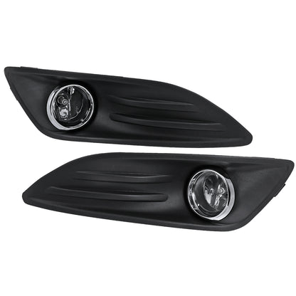 2014-2017 Ford Fiesta H11 Fog Lights Kit (Chrome Housing/Clear Lens)