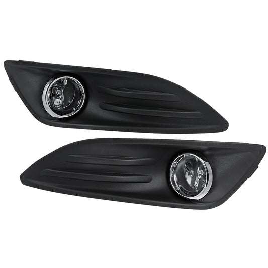 2014-2017 Ford Fiesta H11 Fog Lights Kit (Chrome Housing/Clear Lens)