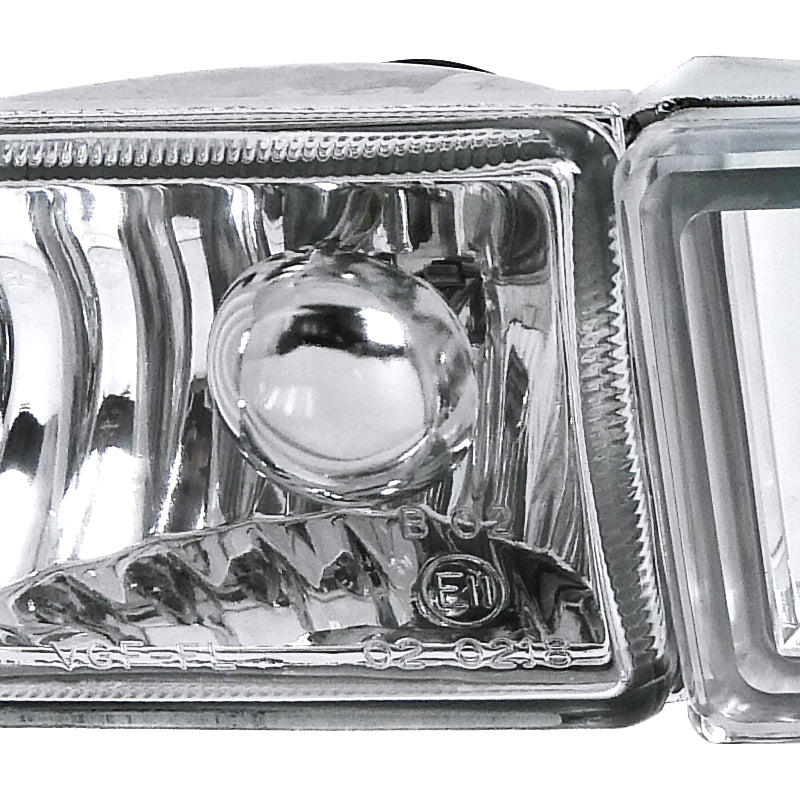 1993-1998 Volkswagen Golf Mk3/Jetta/Cabrio H3 Bumper Fog Lights (Chrome Housing/Clear Lens)