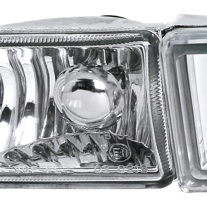1993-1998 Volkswagen Golf Mk3/Jetta/Cabrio H3 Bumper Fog Lights (Chrome Housing/Clear Lens)