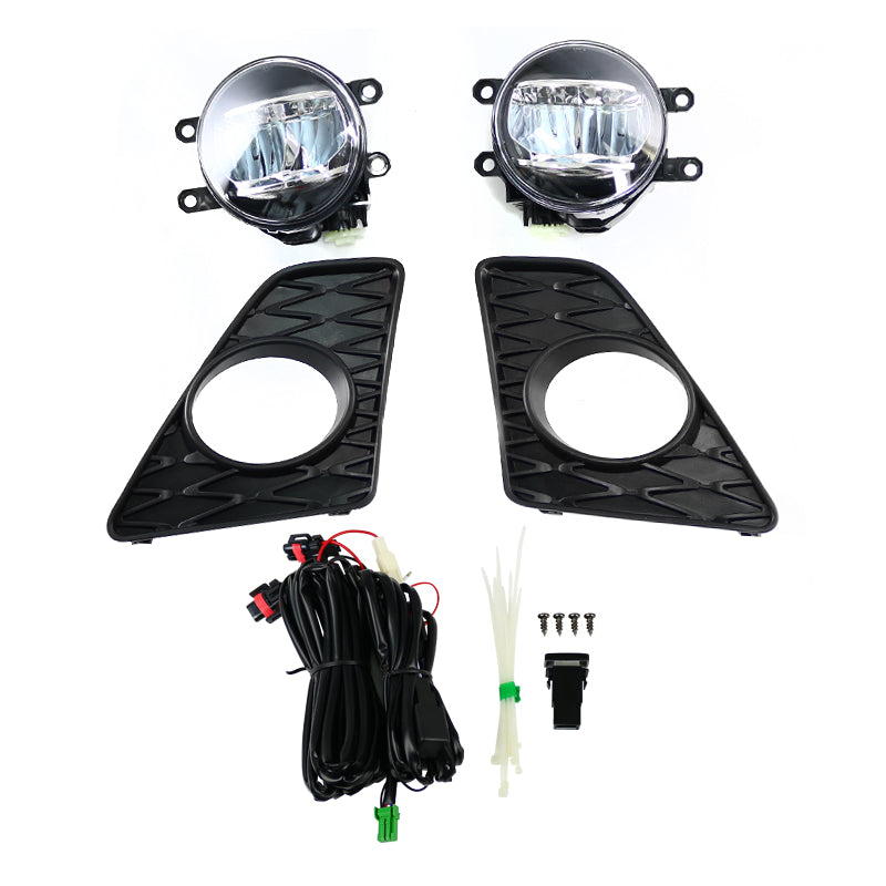 2013-2015 Lexus GS350 F-Sport 6500K LED Fog Lights Kit (Chrome Housing/Clear Lens)