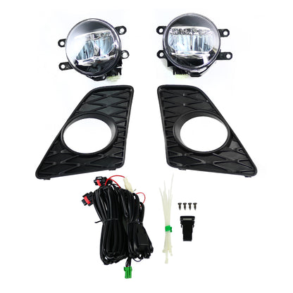 2013-2015 Lexus GS350 F-Sport 6500K LED Fog Lights Kit (Chrome Housing/Clear Lens)