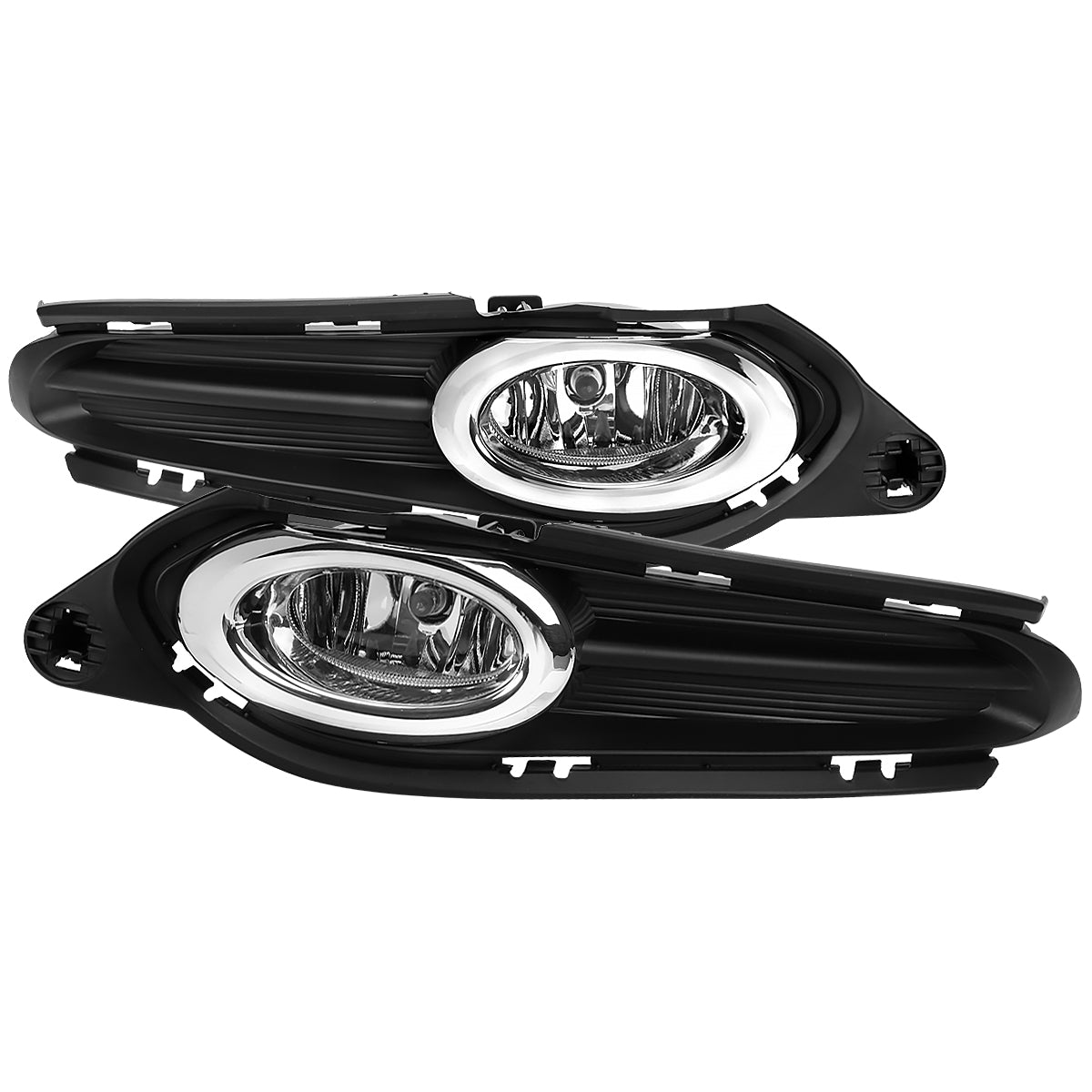 2016-2018 Honda HR-V/Vezel H8 Fog Lights Kit w/ Switch & Wiring Harness (Chrome Housing/Clear Lens)