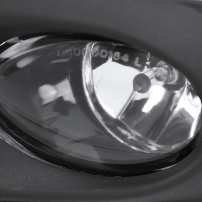 2011-2014 Volkswagen Jetta Sedan 9006 Fog Lights Kit w/ Switch & Wiring Harness (Chrome Housing/Clear Lens)