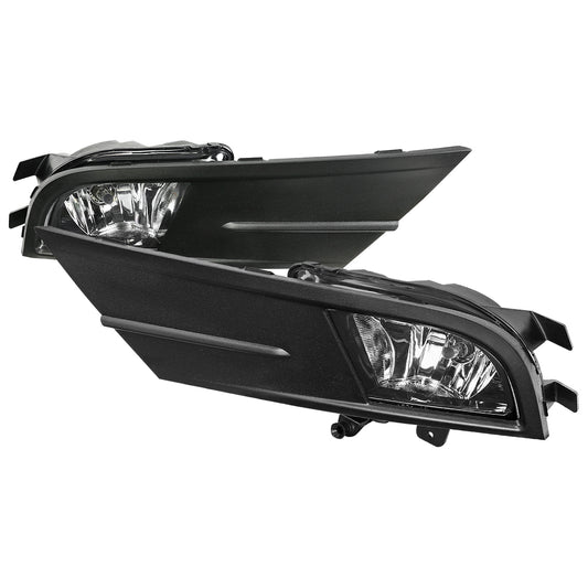 2015-2018 Volkswagen Jetta H8 Fog Lights Kit w/ Switch & Wiring Harness (Chrome Housing/Clear Lens)