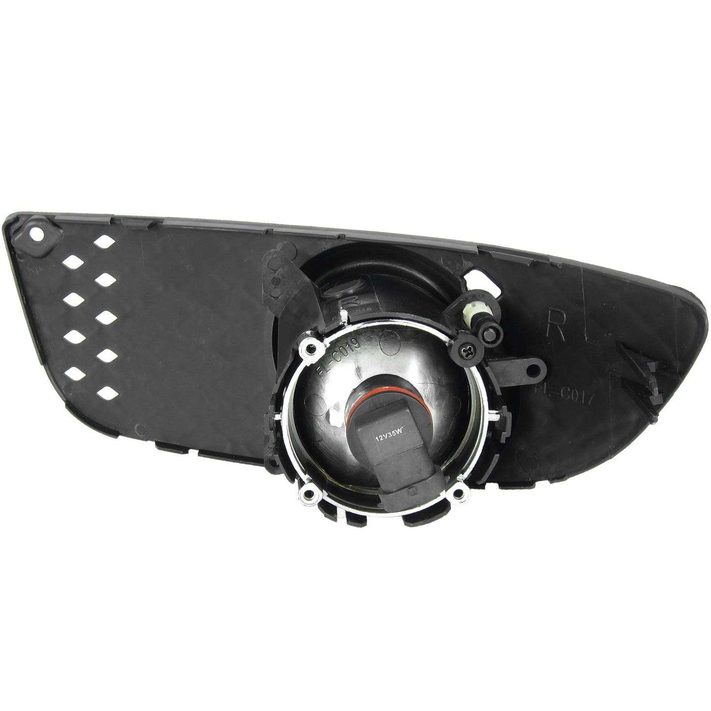 2008-2012 Mitsubishi Lancer H11 Fog Lights Kit (Chrome Housing/Yellow Lens)
