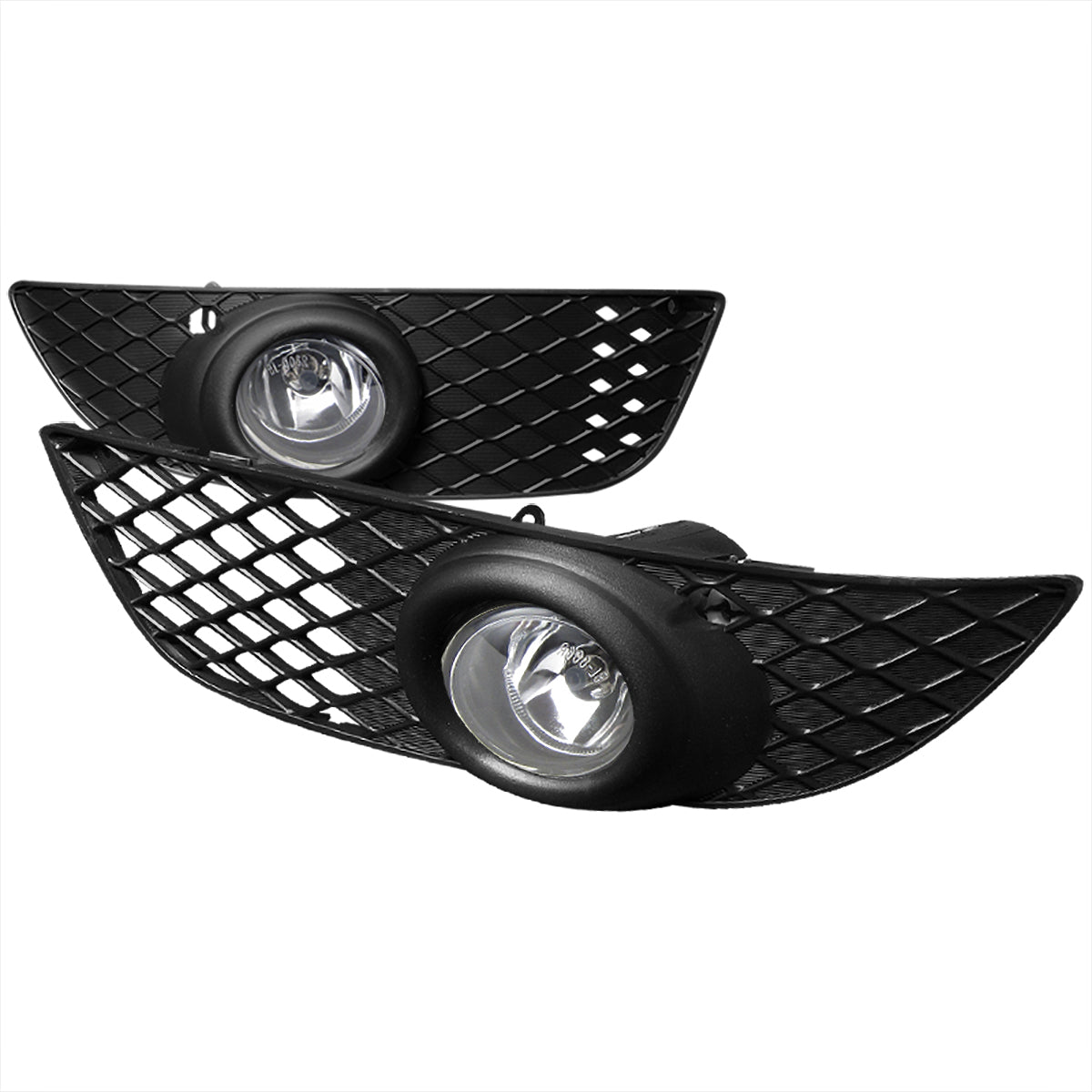 2008-2012 Mitsubishi Lancer H11 Fog Lights Kit (Chrome Housing/Clear Lens)