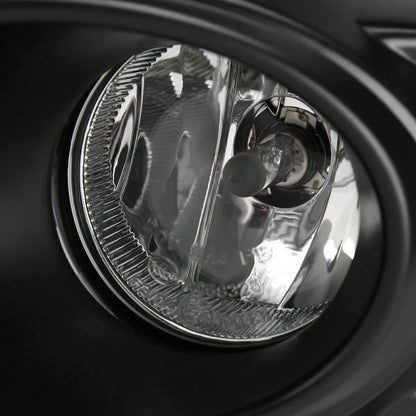 2016-2017 Mitsubishi Lancer H16 Fog Lights Kit w/ Integrated LED Light Strip & Turn Signal Lights (Chrome Housing/Clear Lens)