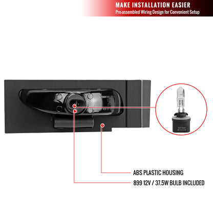 1994-1998 Ford Mustang V6 899 Fog Lights Kit (Chrome Housing/Clear Lens)