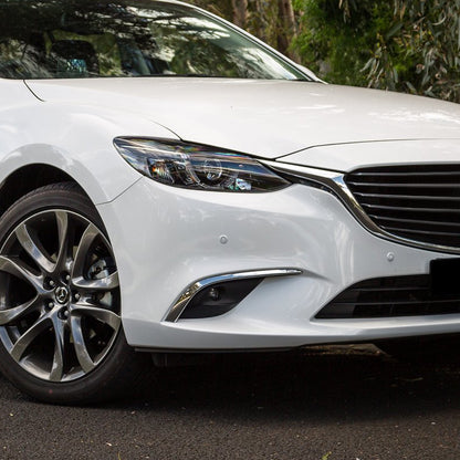 2016-2018 Mazda 6 Sedan 6500K LED Projector Fog Lights Kit (Chrome Housing/Clear Lens)