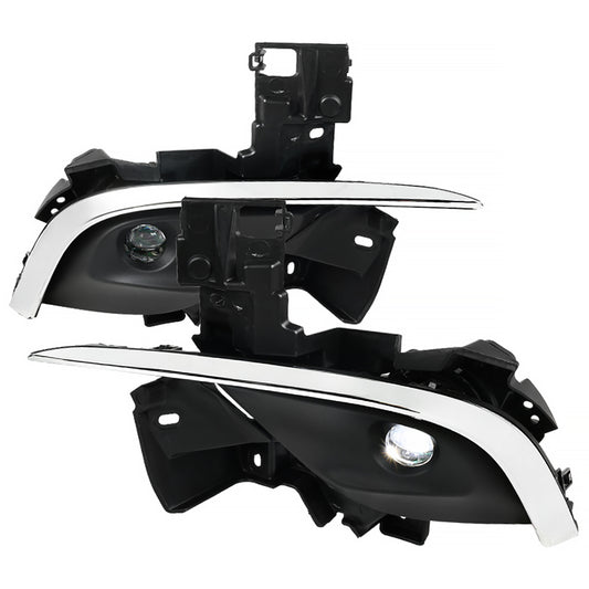 2016-2018 Mazda 6 Sedan 6500K LED Projector Fog Lights Kit (Chrome Housing/Clear Lens)