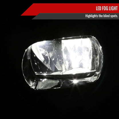 2021-2023 Honda Odyssey LED Fog Lights Kit (Chrome Housing/Clear Lens)
