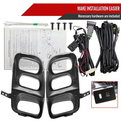 2021-2023 Honda Odyssey LED Fog Lights Kit (Chrome Housing/Clear Lens)