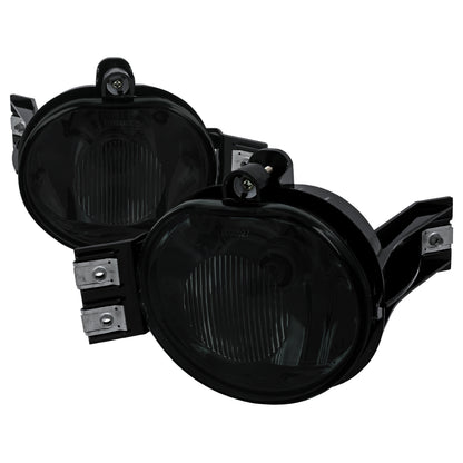 2002-2009 Dodge RAM/Durango 9006 Fog Lights w/ Mounting Brackets (Chrome Housing/Smoked Lens)