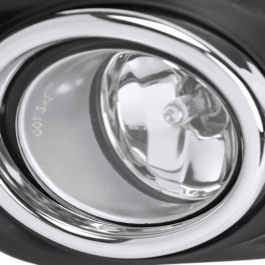 2014-2016 Nissan Rogue H11 Fog Lights Kit w/ Switch & Wiring Harness (Chrome Housing/Clear Lens)