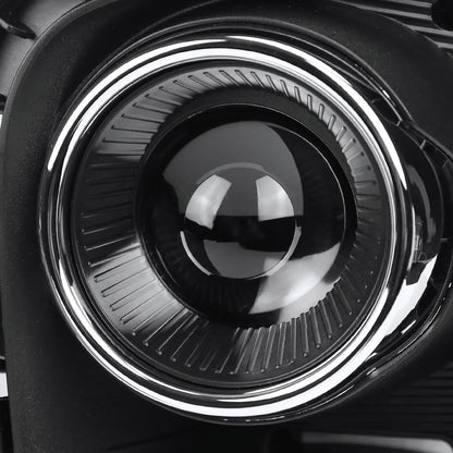 2018-2020 Kia Rio 9006 12v/51w Projector Fog Lights Kit (Chrome Housing/Clear Lens)