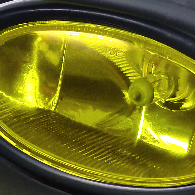 2002-2004 Acura RSX H11 Fog Lights Kit (Chrome Housing/Yellow Lens)