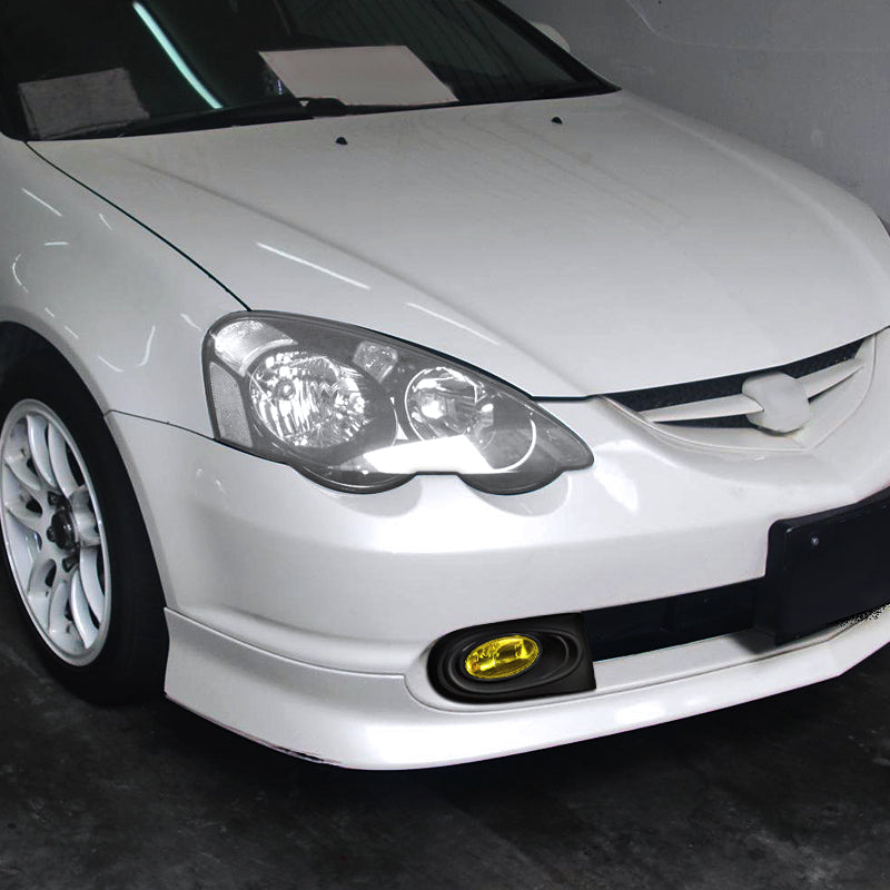 2002-2004 Acura RSX H11 Fog Lights Kit (Chrome Housing/Yellow Lens)