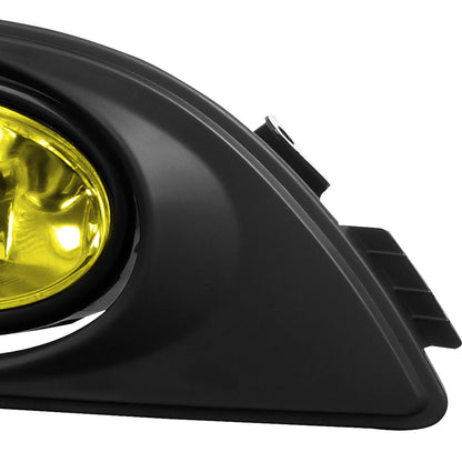 2005-2007 Acura RSX H11 Fog Lights Kit (Chrome Housing/Yellow Lens)