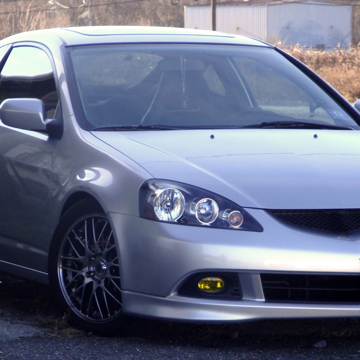 2005-2007 Acura RSX H11 Fog Lights Kit (Chrome Housing/Yellow Lens)