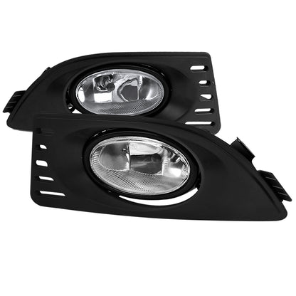 2005-2007 Acura RSX H11 Fog Lights Kit (Chrome Housing/Clear Lens)