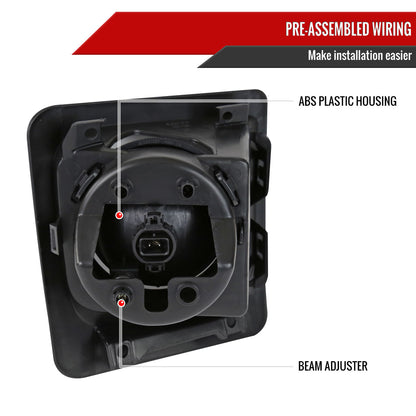 2014-2015 GMC Sierra 1500 H3 Fog Lights (Chrome Housing/Clear Lens)