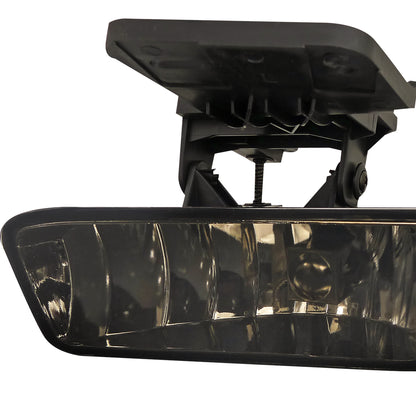 1999-2006 GMC Sierra/Yukon/Yukon XL 12V/27W 881 Fog Lights w/ Mounting Brackets (Chrome Housing/Smoked Lens)