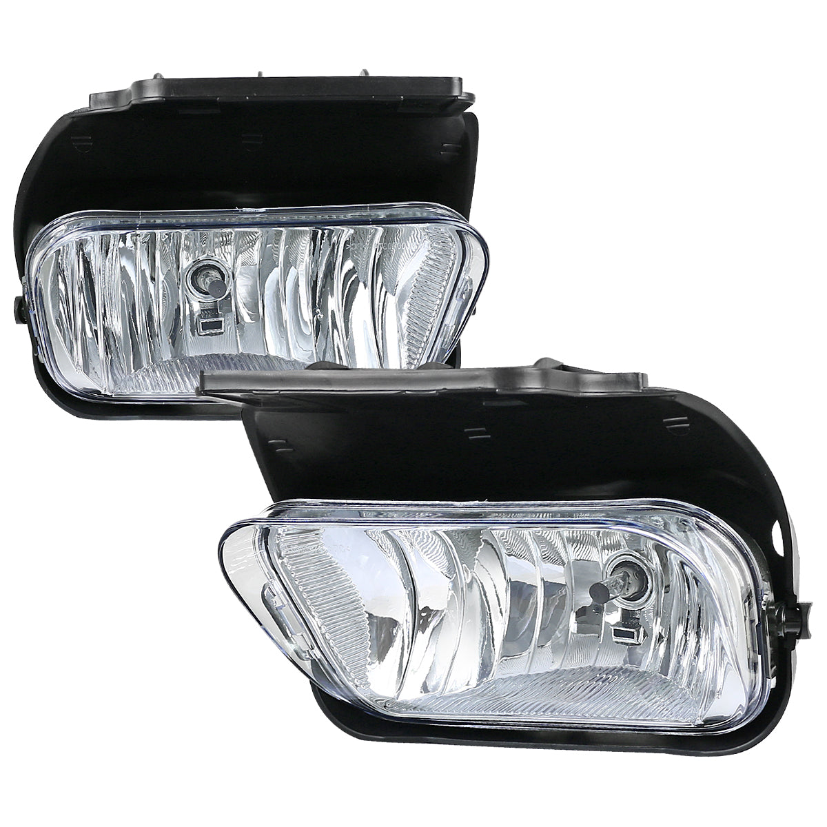 2002-2007 Chevrolet Silverado/Avalanche H10 Fog Lights Wiring Kit (Chrome Housing/Clear Lens)