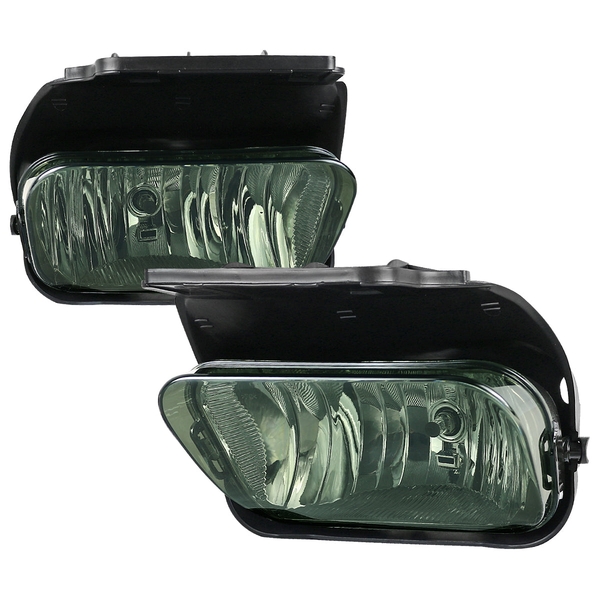 2002-2007 Chevrolet Silverado/Avalanche H10 Fog Lights Wiring Kit (Chrome Housing/Smoked Lens)