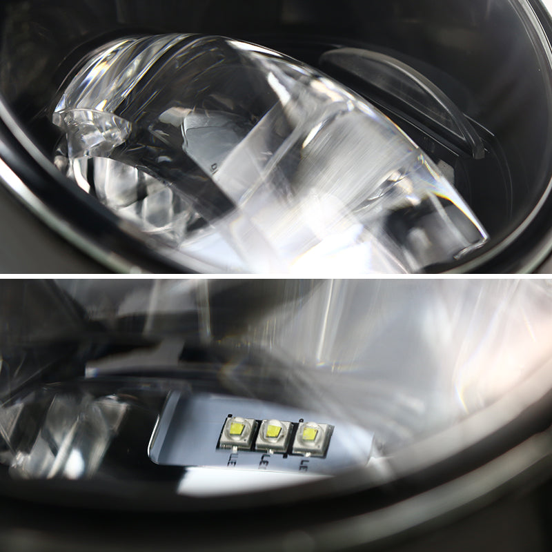 2012-2015 Toyota Tacoma SMD LED Projector Fog Lights Kit (Chrome Housing/Clear Lens0