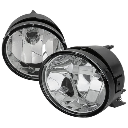 2004-2015 Nissan Titan/ 2005-2007 Armada Bumper Fog Lights (Chrome Housing/Clear Lens)