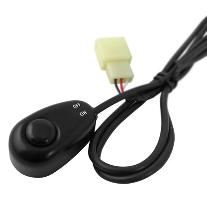 Universal 16 Gauge Off Road LED Work Lights Wiring Harness Kit w/ Dual Relay, Fuse, & On/Off Switch