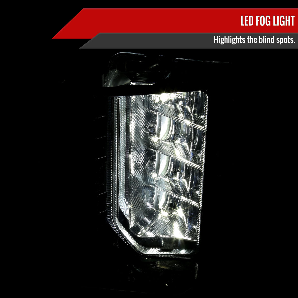 2021-2023 GMC Yukon/Yukon XL LED Fog Lights Kit (Chrome Housing/Clear Lens)