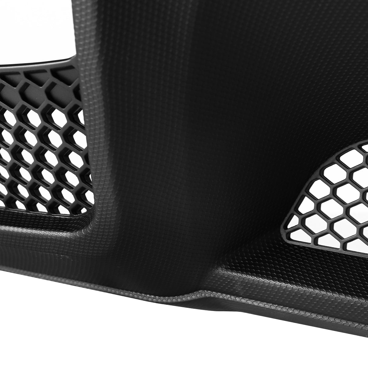 2015-2017 Ford Mustang Black Polypropylene GT350 Style Rear Diffuser w/ Dual Stainless Steel Muffler Tips