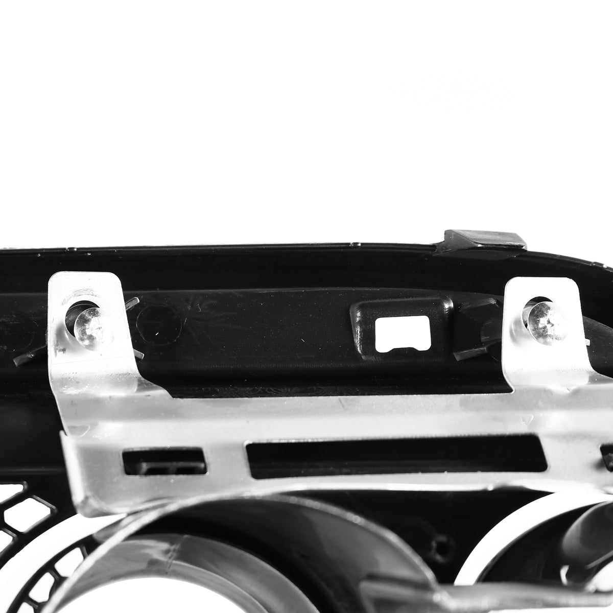 2015-2017 Ford Mustang Black Polypropylene GT350 Style Rear Diffuser w/ Dual Stainless Steel Muffler Tips
