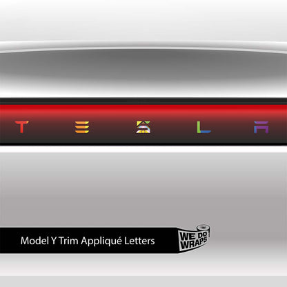 LGBTQ+ Pride Flag Tesla Emblem Decals (Front + Back) | Model Y