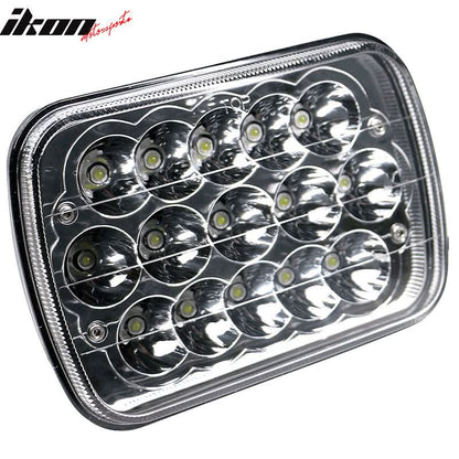 7in x 6in Full LED Sealed Beam Square Projector Headlight Clear Lens