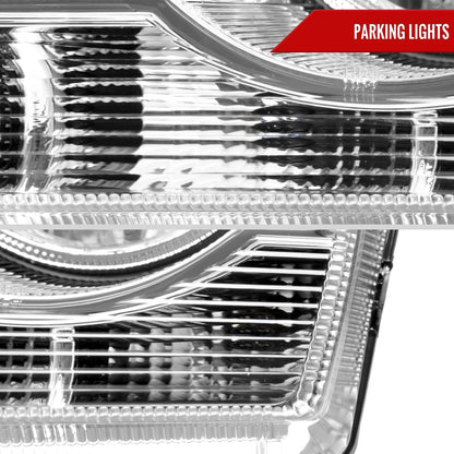 2005-2010 Chrysler 300 Factory Style Headlights (Chrome Housing/Clear Lens)